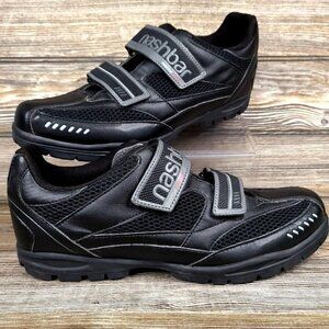 Nashbar Sport-M Black Hook & Loop MTN Mountain Bike Cycling Shoes Men's Size 12